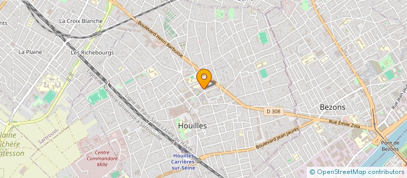 localisation de l'entreprise GROUPE IMMOBILIER FRANCILIEN PROMOTION à HOUILLES