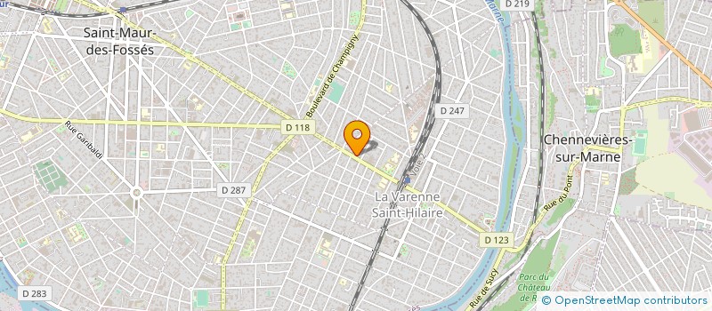 localisation de l'entreprise GROUPE IMPRESSION & CONCEPTION   G.I.C.  SAINT-MAUR-DES-FOSSES