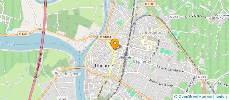 localisation de l'entreprise GROUPE IMPRESSION COULEUR DU SUD OUEST à LIBOURNE