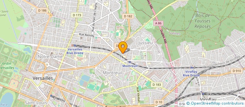 localisation de l'entreprise GROUPE IMPRESSIONS D'ENCRE à VERSAILLES