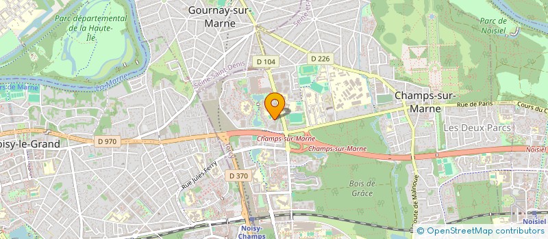 localisation de l'entreprise GROUPE INA à CHAMPS-SUR-MARNE