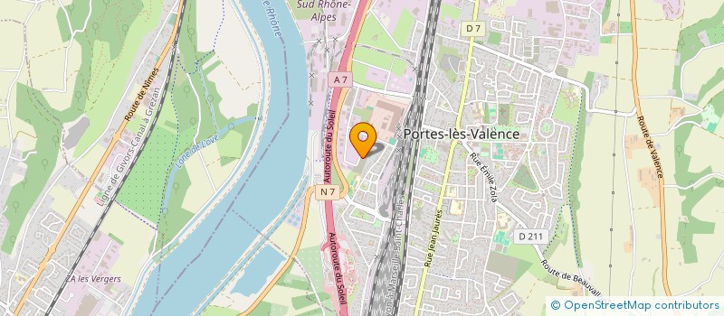 localisation de l'entreprise GROUPE INAE à PORTES-LES-VALENCE