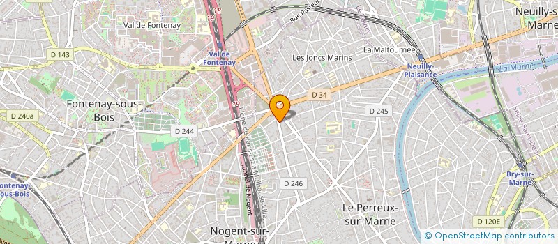 localisation de l'entreprise GROUPE INDEPENDANT DE PARENTS D'ELEVES LE PERREUX  LE PERREUX SUR MARNE