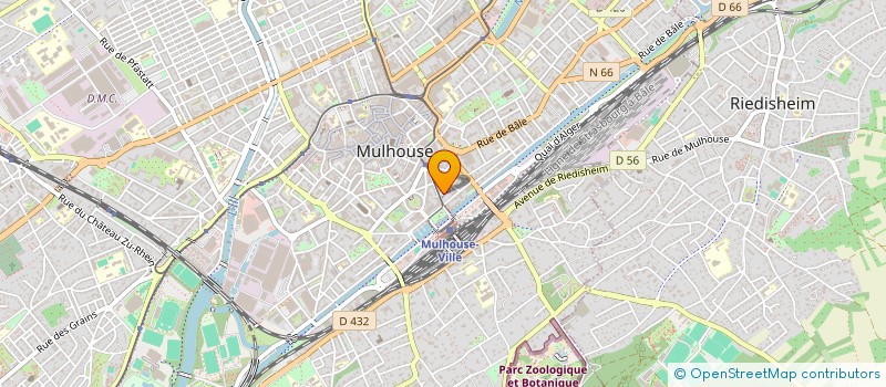 localisation de l'entreprise GROUPE INDUS METALLURGIE MULHOUSE ET REG  MULHOUSE