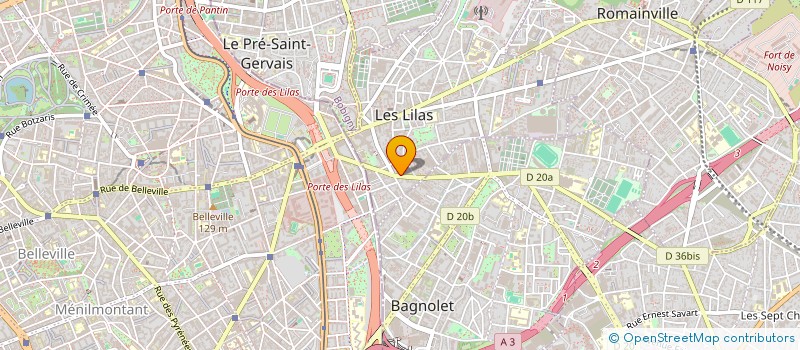 localisation de l'entreprise GROUPE INDUSTRIEL D'AMEUBLEMENT GINA  LES LILAS