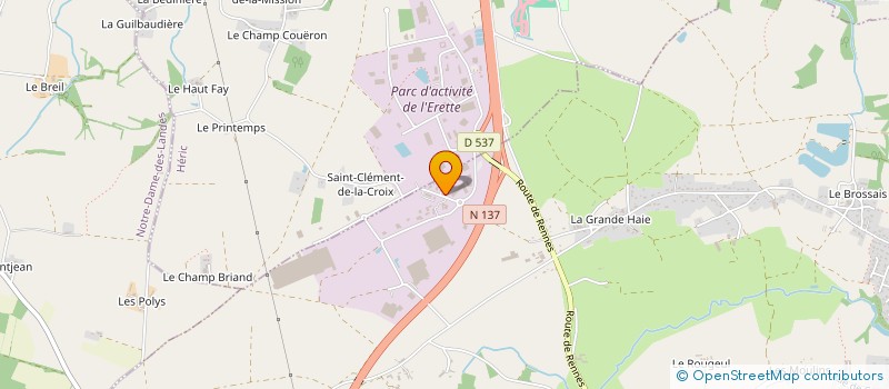 localisation de l'entreprise GROUPE INEDIS  GRANDCHAMP-DES-FONTAINES