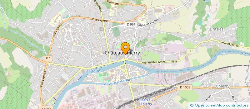 localisation de l'entreprise GROUPE INFIRMIERES LIBERALES à CHATEAU-THIERRY