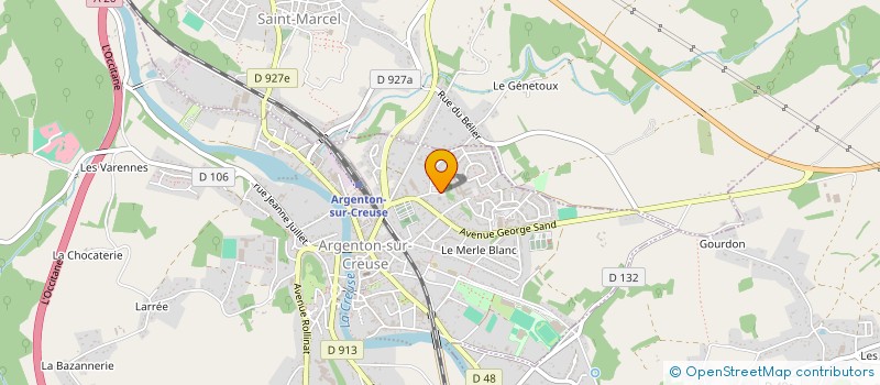 localisation de l'entreprise GROUPE INFIRMIERS à ARGENTON-SUR-CREUSE