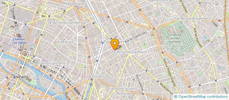 localisation de l'entreprise GROUPE INFORM SOUTIEN TRAVAIL IMMIGRES à PARIS