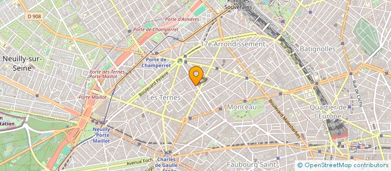 localisation de l'entreprise GROUPE INFORMATIQUE COURCELLES  PARIS