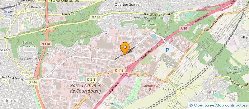 localisation de l'entreprise GROUPE INNOVATION BUILDING SYSTEM à VILLEBON-SUR-YVETTE