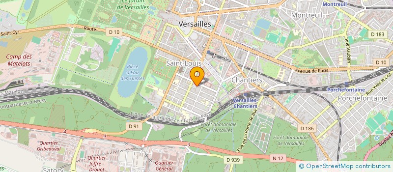 localisation de l'entreprise GROUPE INTELLIGENCE INDUSTRIELLE à VERSAILLES