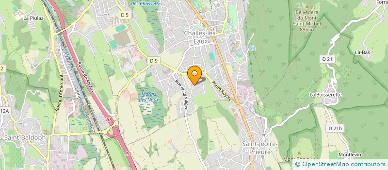 localisation de l'entreprise GROUPE INTER CONSTRUCTION à CHALLES-LES-EAUX
