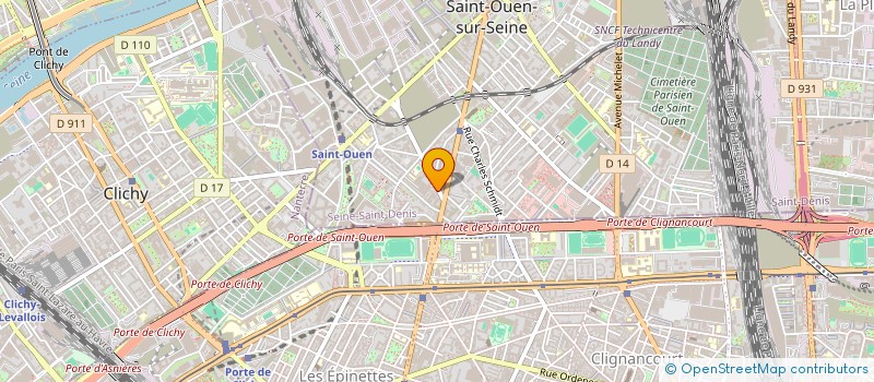 localisation de l'entreprise GROUPE INTER FRANCE à SAINT-OUEN-SUR-SEINE