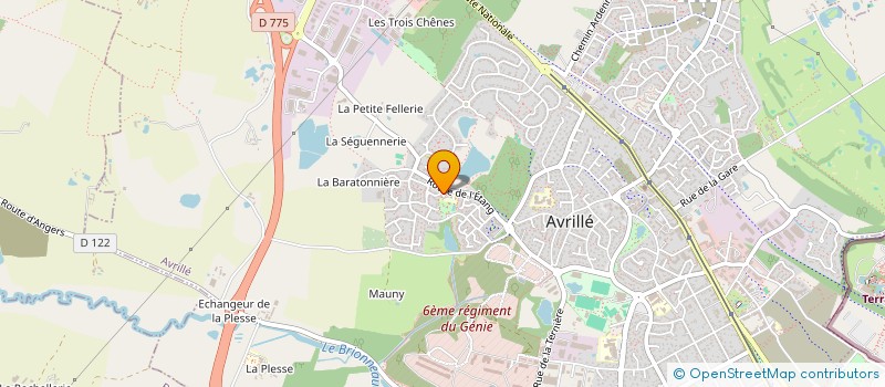 localisation de l'entreprise GROUPE INTER-QUARTIERS D'AVRILLE  AVRILLE