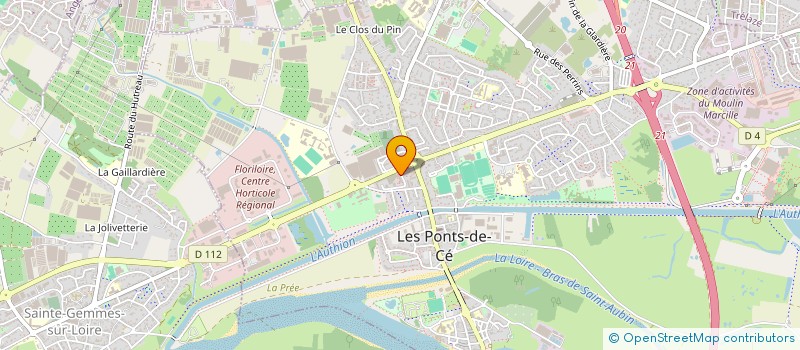 localisation de l'entreprise GROUPE INTERNATIONAL DES VRAIS ADORATEURS DE L'ETERNEL  LES PONTS-DE-CE