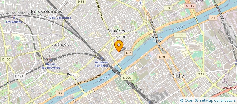 localisation de l'entreprise GROUPE INTERNATIONAL ETUDES à ASNIERES-SUR-SEINE