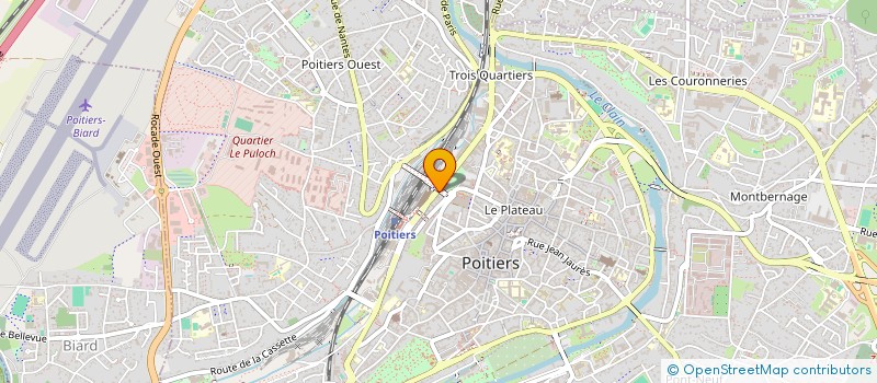 localisation de l'entreprise GROUPE INTERNATIONAL NOUVELLE PRESSE  POITIERS