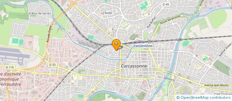 localisation de l'entreprise GROUPE INTERVENANT SPECTACLE CONCERT  CARCASSONNE