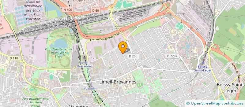 localisation de l'entreprise GROUPE INVEST PARTOUCHE  LIMEIL-BREVANNES