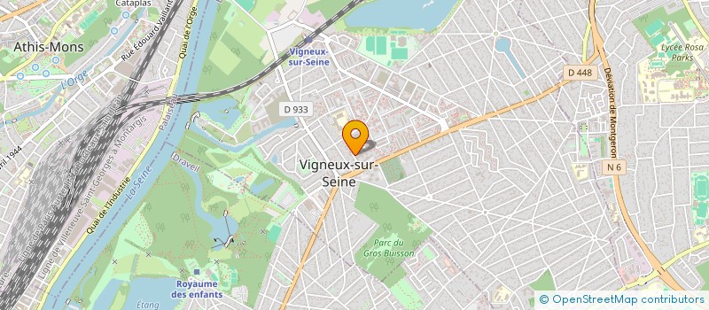 localisation de l'entreprise GROUPE INVESTIGATION SERVICE à VIGNEUX-SUR-SEINE