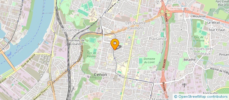 localisation de l'entreprise GROUPE INVESTIR & ENTREPRENDRE  CUBZAC-LES-PONTS