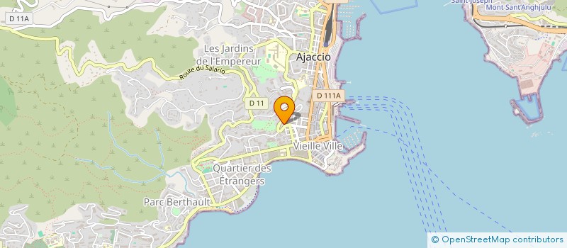 localisation de l'entreprise GROUPE IR HOLDING  AJACCIO