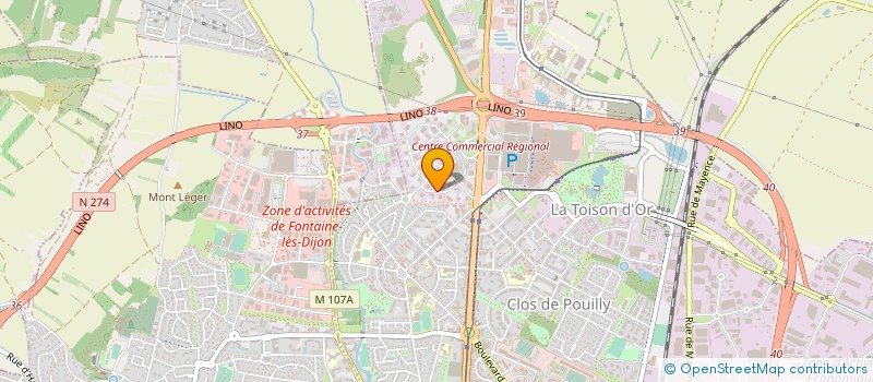 localisation de l'entreprise GROUPE ITC à DIJON