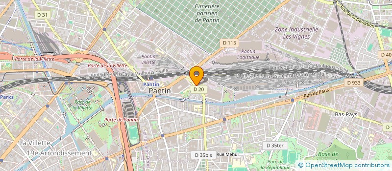 localisation de l'entreprise GROUPE ITM à PANTIN
