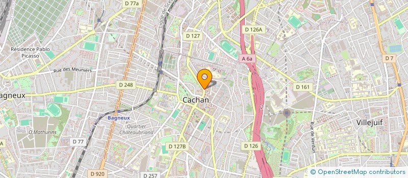 localisation de l'entreprise GROUPE J à CACHAN