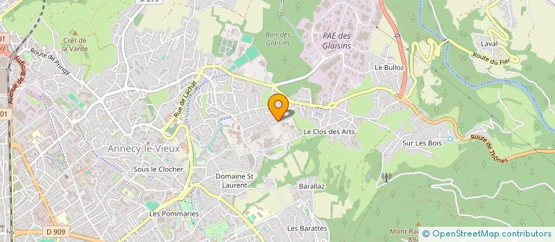 localisation de l'entreprise GROUPE J C  ANNECY