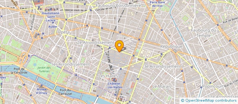 localisation de l'entreprise GROUPE J C R à PARIS