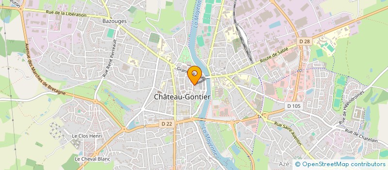 localisation de l'entreprise GROUPE JARO à CHATEAU-GONTIER-SUR-MAYENNE