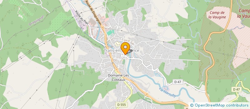 localisation de l'entreprise GROUPE JAUFFRET-LEVEQUE  LE CANNET-DES-MAURES