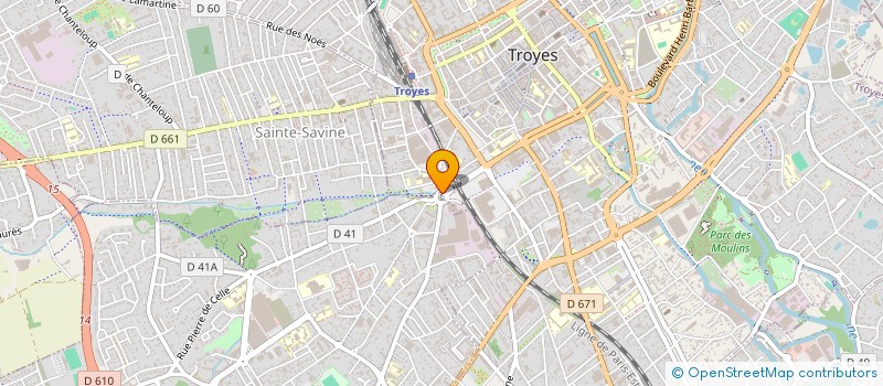 localisation de l'entreprise GROUPE JB à TROYES