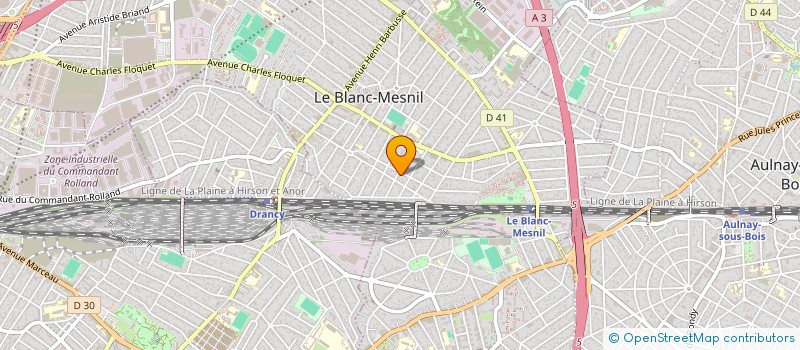 localisation de l'entreprise GROUPE JBK à LE BLANC-MESNIL