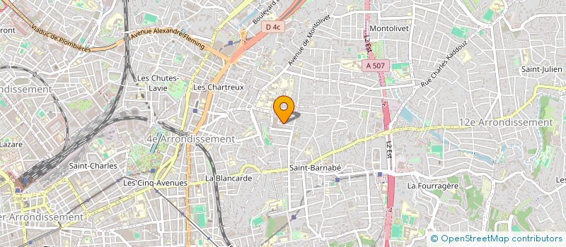 localisation de l'entreprise GROUPE JEAN CHOURAQUI à MARSEILLE