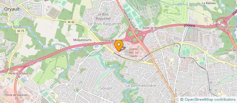 localisation de l'entreprise GROUPE JEAN LOUIS ALBERTEAU à ORVAULT