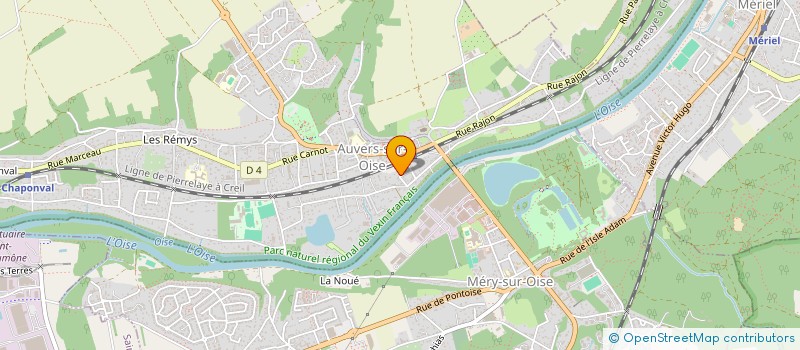 localisation de l'entreprise GROUPE JEMA  AUVERS-SUR-OISE