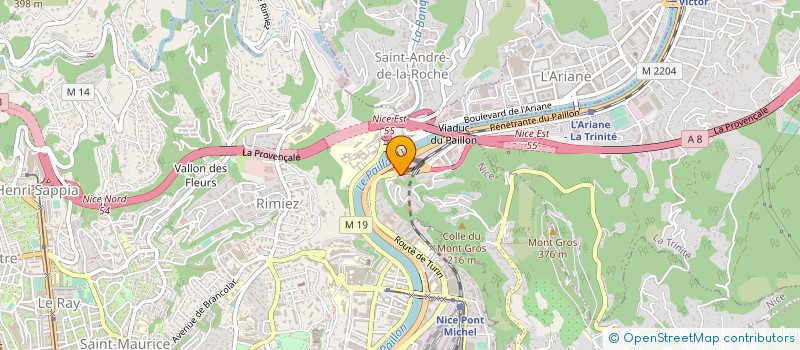 localisation de l'entreprise GROUPE JM VALMER à NICE