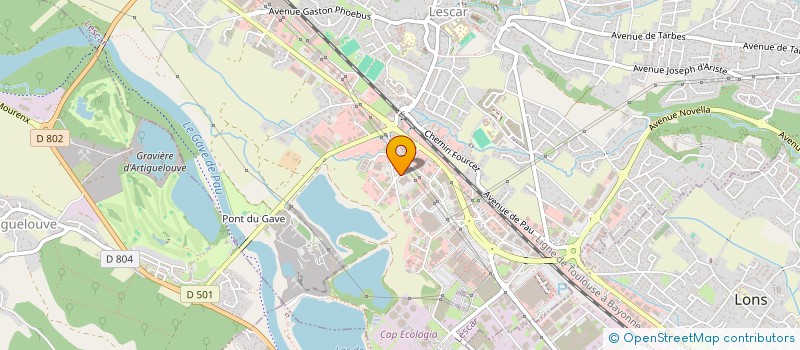 localisation de l'entreprise GROUPE JOUANNET  LESCAR