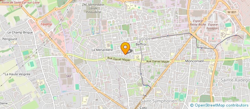 localisation de l'entreprise GROUPE JOUET  TOURS