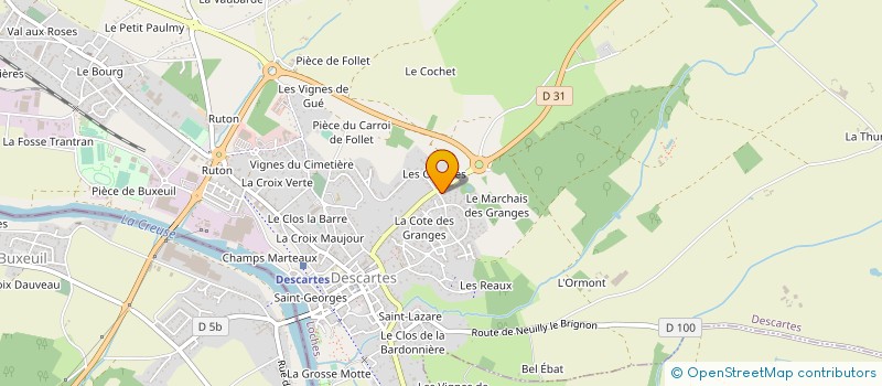 localisation de l'entreprise GROUPE JP BLANCHARD à DESCARTES