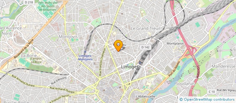 localisation de l'entreprise GROUPE JV à LIMOGES