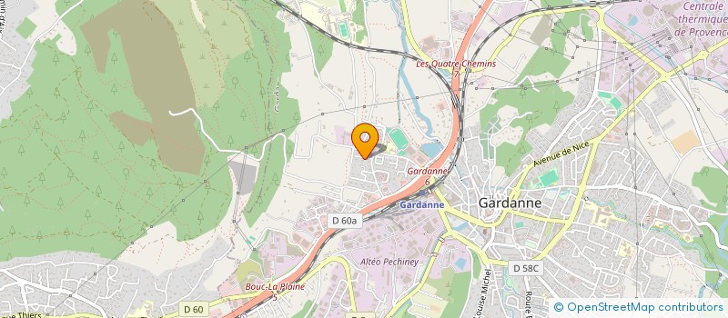 localisation de l'entreprise GROUPE K à GARDANNE