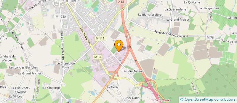 localisation de l'entreprise GROUPE K FRANCE à LES SORINIERES