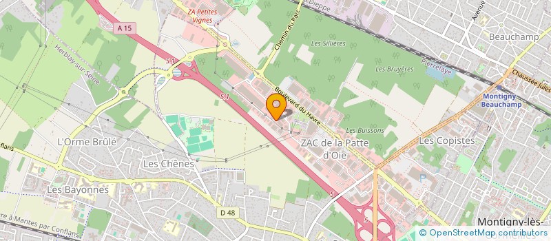 localisation de l'entreprise GROUPE K INVEST  HERBLAY-SUR-SEINE