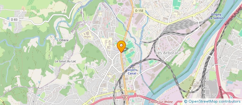 localisation de l'entreprise GROUPE K-YA à GIVORS