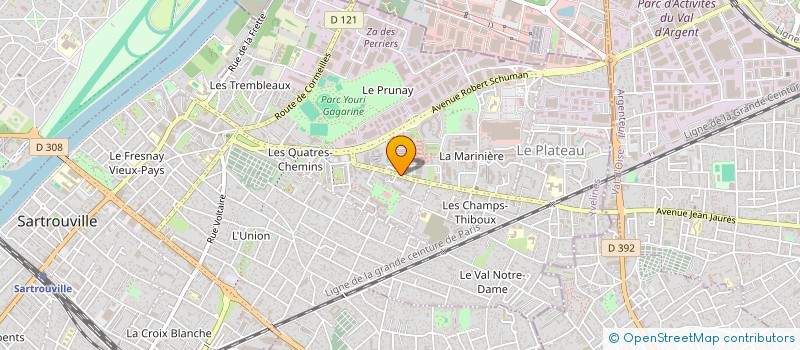 localisation de l'entreprise GROUPE K3 à SARTROUVILLE