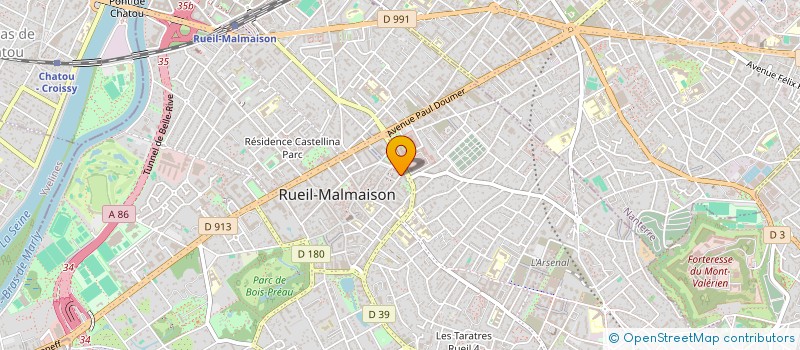 localisation de l'entreprise GROUPE KABOSS-KA à RUEIL-MALMAISON